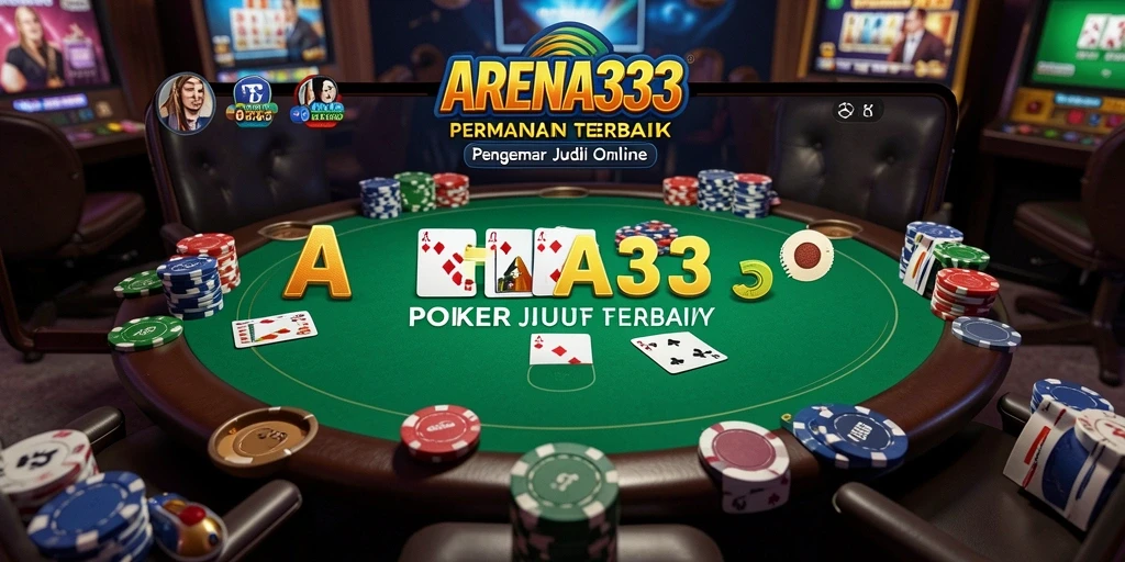 Tampilan gameplay menarik dari permainan Poker di ARENA333.
