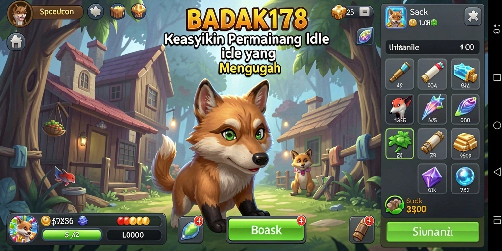 Tampilan menarik dari gameplay Idle BADAK178 yang memikat.