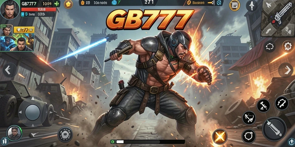 Gameplay menegangkan GB777 dengan berbagai aksi mendebarkan.