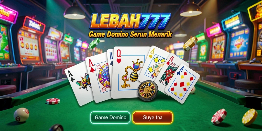 Screenshot dari gameplay menarik LEBAH777 yang menunjukkan suasana permainan Domino.