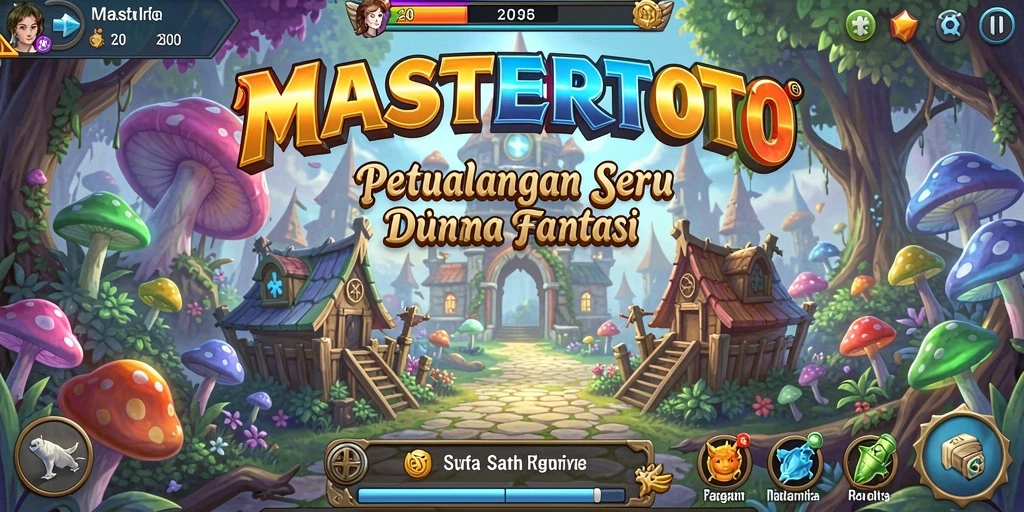 Screenshot gameplay MASTERTOTO menampilkan karakter dalam aksi petualangan.
