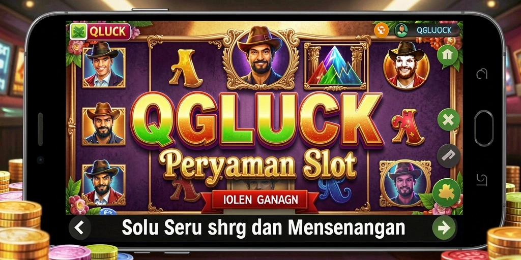 Gameplay QGLUCK menampilkan putaran slot yang mendebarkan dan grafis yang menawan.