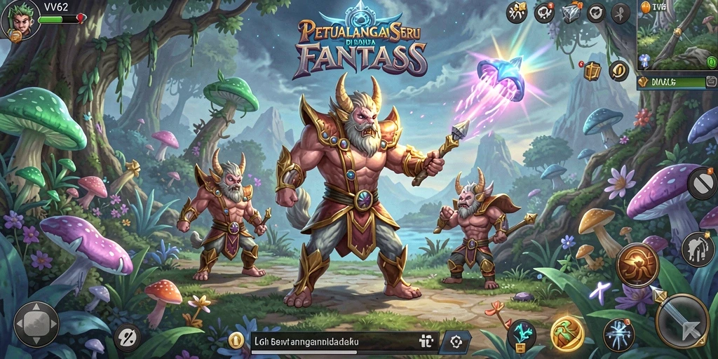 Tangkapan layar gameplay VV62 yang menunjukkan aksi petualangan menarik.